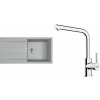 Set Franke T117Š (dřez S2D 611-100 Šedá + baterie FS 3230.031 LINA SMART Chrom) 143.0687.362