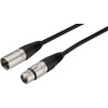 Monacor MECN-600/SW XLR kábel [1x XLR zástrčka - 1x XLR zásuvka] 6 m čierna; 0066000