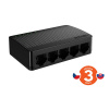 Tenda SG105M - 5x Gigabit Desktop Ethernet Mini Switch, 10/100/1000 Mb/s, 10Gb/s, fanless (SG105M)