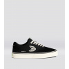NAIOCA PRO Black Suede and Canvas Ivory Logo Sneaker
