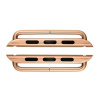 AppleMix Sada kovových úchytov / klipov pre remienok Apple Watch 45 mm / 44 mm / 42 mm - Rose Gold pink