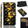 Peňaženkové puzdro 3D Painting Pattern na Huawei Y5 (2019)-Golden Butterfly