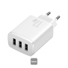 Baseus nabíjačka do siete Compact 3xUSB 17W biela (6932172606978)