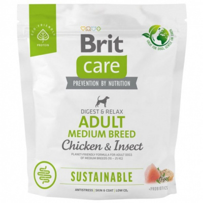 Brit Care Dog Sustainable Adult Medium Breed 1kg