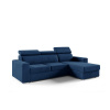 Signal Rohová rozkladacia sedacia súprava ADELA Tmavo modrá Pravá