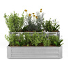 Blumfeldt High Grow vyvýšený záhon, 2 úrovne, odolný voči poveternostným vplyvom, odolný voči korózii, robustný, 405 L (GDMB4-BLM-RGB-HG-2TS)