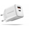 AXAGON ACAGON ACU-PQ20W ACU-PQ20W AC adaptér 20 W, 2x port (USB-A + USB-C), PD3.0/PPS/QC4+/AFC/Apple, biely ACU-PQ20W