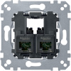 SCHNEIDER Zásuvka MERTEN MTN4575-0002 2xRJ45 kat.5
