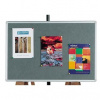 Q-connect Tabuľa napichovacia 60 x 90 cm sivá