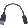 PremiumCord kur31-17 USB 3.0 A/samec - USB-C/samica, USB 3.2 GEN2, 3A, 20cm