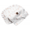 Mušelínová sada GOOSE 30x35cm, 95x95cm, 2D letná, Baby Nellys, biela Baby Nellys
