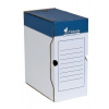 Archívny box, A4, 150 mm, kartón, VICTORIA OFFICE, modro biela