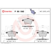 BREMBO Sada brzdových platničiek kotúčovej brzdy BREMBO P 85 062