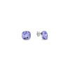 Náušnice so Swarovski Elements štvorec 10 mm Busso K447010PL Provence Lavender
