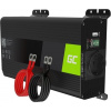 Green Cell Power Inverter PRO menič napätia z 12V na 230V, 500W/1000W, čistá sínusoida INVGC16