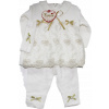 Detský komplet - Detská súprava 62 ECRU, modré 3 ks. (FINDIK BEAUTIFUL SET 3 ks. VIANOCE 62 cm*)
