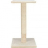 Škrabací stĺpik BEANA s odpočívadlom, 9 cm / 69 cm, sisal/plyš, béžová