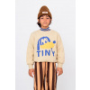 Tinycottons Detská bavlnená mikina Tinycottons TINY DOG GRAPHIC SWEATSHIRT AW25.289 béžová 98