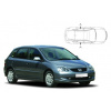 Slnečné clony na okná - HONDA Civic hatchback 5dv. (2001-2006) - Len na bočné stahovacie sklá