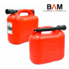 Kanister na benzín - Kanister pre benzín E 10L Plastické + lievik (Kanister pre benzín E 10L Plastické + lievik)