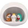Ozdoba Presepe betlehem s figúrkami porcelánová biela