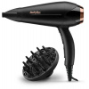 BaByliss D570DE fén na vlasy, 2200 W, ionizace, 2 rychlosti, 3 teploty, difuzér, tvarovací kartáč, černá (D570DE)