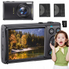 KOMPAKTNÝ DIGITÁLNY FOTOAPARÁT 4K 64MP 18X S DIGITÁLNYM ZOOMOM A OTÁČANÍM OBRAZU 64 GB