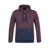 Mikina Rafiki Zulu Uni plum wine XXL