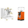 Lelit Bianca PL162T V3, white + Eureka Mignon Specialita, CR orange