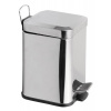 Aqualine SIMPLE LINE odpadkový koš hranatý 3l, leštená nerez SPH GAQ003