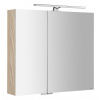 Sapho MIRRÓ galérka s LED osvetlením, 80x70x16cm, brest Bardini SPH MC080-0013