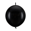 PartyDeco Spojovacie balóniky pastelové čierne 28 cm 20 ks
