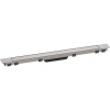 HANSGROHE RainDrain Match Plus vrchná sada sprchového žľabu 80 cm, s výškovo nastaviteľným rámom, oceľ nerezová kartáčovaná, 56215800