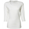 Tee Jays Dámske tričko s 3/4 rukávom - väčšej veľkosti TJ460X White 3XL