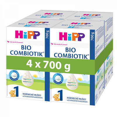 HiPP BIO Combiotik 1 Počiatočná mliečna dojčenská výživa 4x700g
