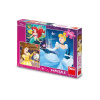DINO Disney princezny Popelka Ariel a Bella 3x55 dielov