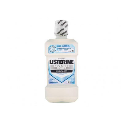 Listerine Advanced White Mild Taste Mouthwash (U) 500ml, Ústna voda