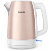 Philips Daily Collection HD9350/96 rýchlovarná kanvica 1,7 L 2200 W Zlato, Kovová, Ruže, Biela (HD9350/96) Philips