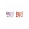 Frigg Dvojbalenie anatomických cumlíkov frigg butterfly soft lilac/ pretty in peach, 0-6m, silikón