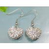 Visiace náušnice Crystal heart ny3390 chirurgická oceľ (Visiace náušnice Crystal heart ny3390 chirurgická oceľ)