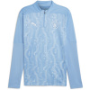 Puma Manchester City Prematch Quarter-Zip Top 2024 2025 Adults Blue 2XL