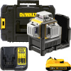 DEWALT 10,8V 3 Líniový 360° krížový samonivelačný laser - zelený, 1x 2,0 Ah - 12 V DCE089D1G-QW