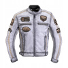 Pánska motocyklová bunda W-TEC Patriot Biela 6XL