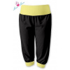 Be MaaMaa Športové 3/4 legíny CAPRI - čierne / žlté Be MaaMaa 8596309102047