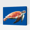 Vymalujsisam.sk Maľovanie podľa čísiel - Morská korytnačka Veľkosť: 40x50cm, Rám: Na plastovej doske