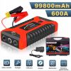 JUMP STARTER ŠTARTOVANIE MOTORA POWERBANK KOMPAS KABLE 4 X USB 99800 mAh