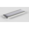 SJ-Tec SJ-ALP2507 Zápustný hliníkový profil pre LED, Strieborný, Mliečny, 1m