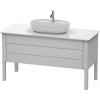 DURAVIT Luv stojaca skrinka pod umývadlo, pod dosku, 2 zásuvky, 1338 x 570 x 743 mm, nordická biela matná lakovaná, LU956603939