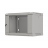 LANBERG 19'' RACKOVÁ SKRIŇA PRO MONTÁŽ NA STENU 6U/540X350 (FLAT PACK) S PROSKLENÝMI DVERAMI ŠEDÁ WF03-5306-10S