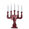 Svietník, lampáš - Adventný svietnik Rosenholm 703001 Burgundy (Svietník, lampáš - Adventný svietnik Rosenholm 703001 Burgundy)